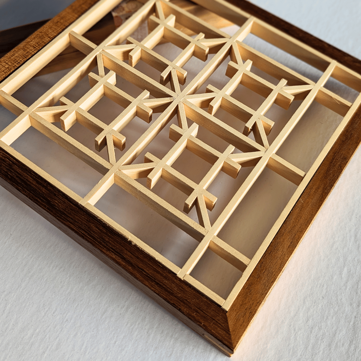 DIY Blackwood Kumiko Display Frame