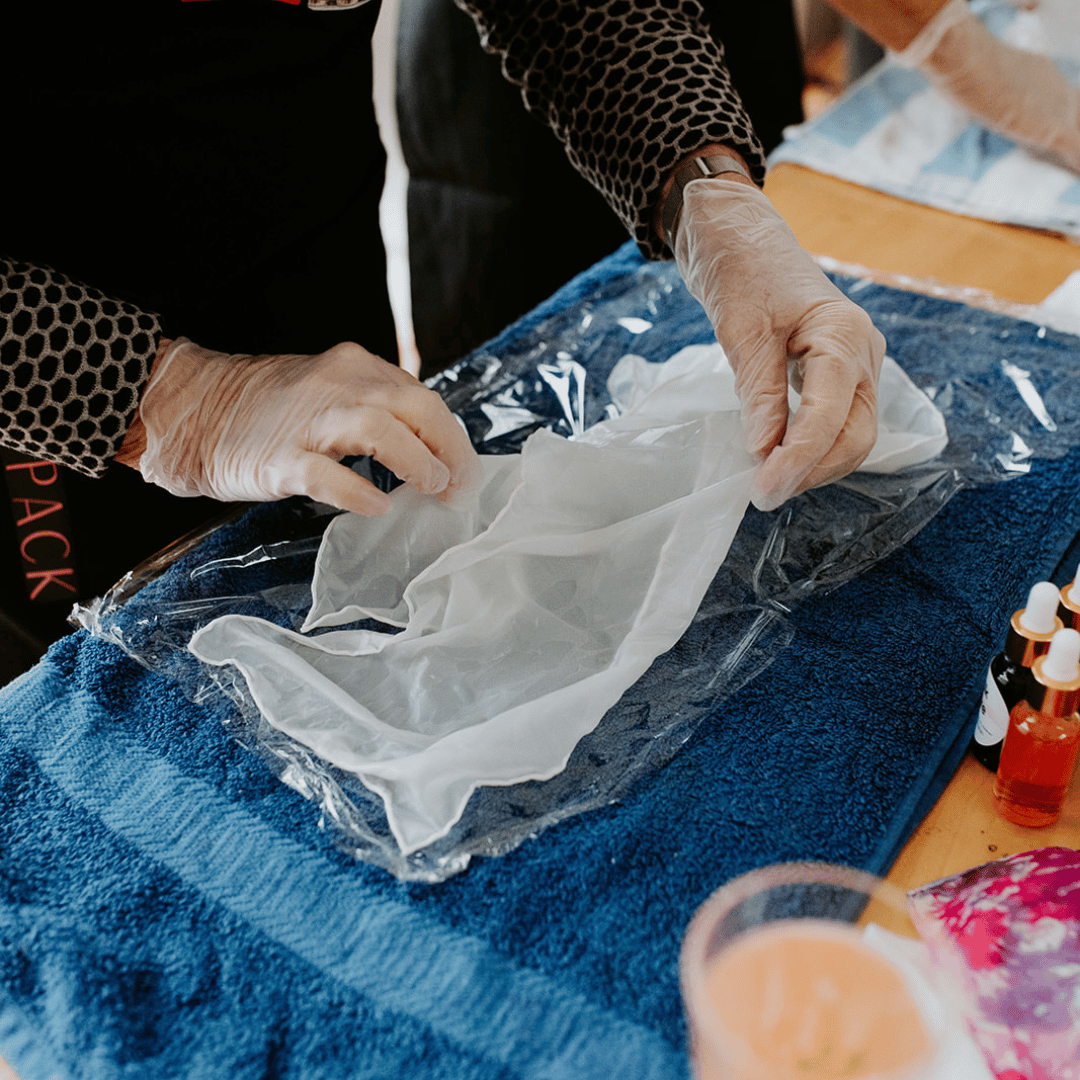Dye your own silk scarves