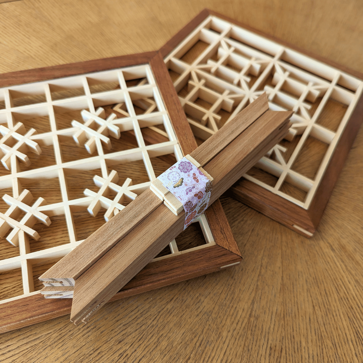 DIY Blackwood Kumiko Display Frame