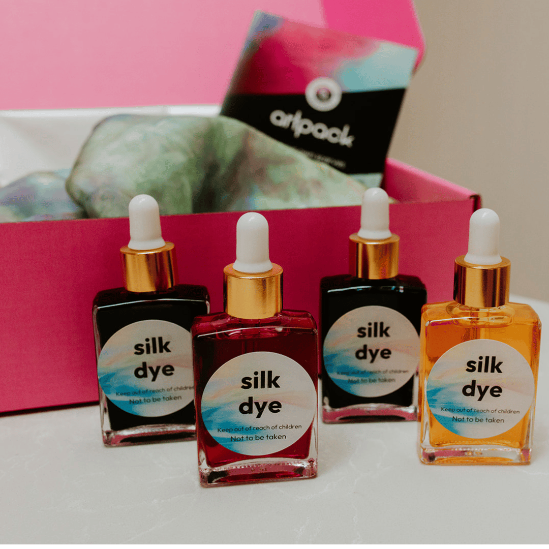 Dye your own silk scarves
