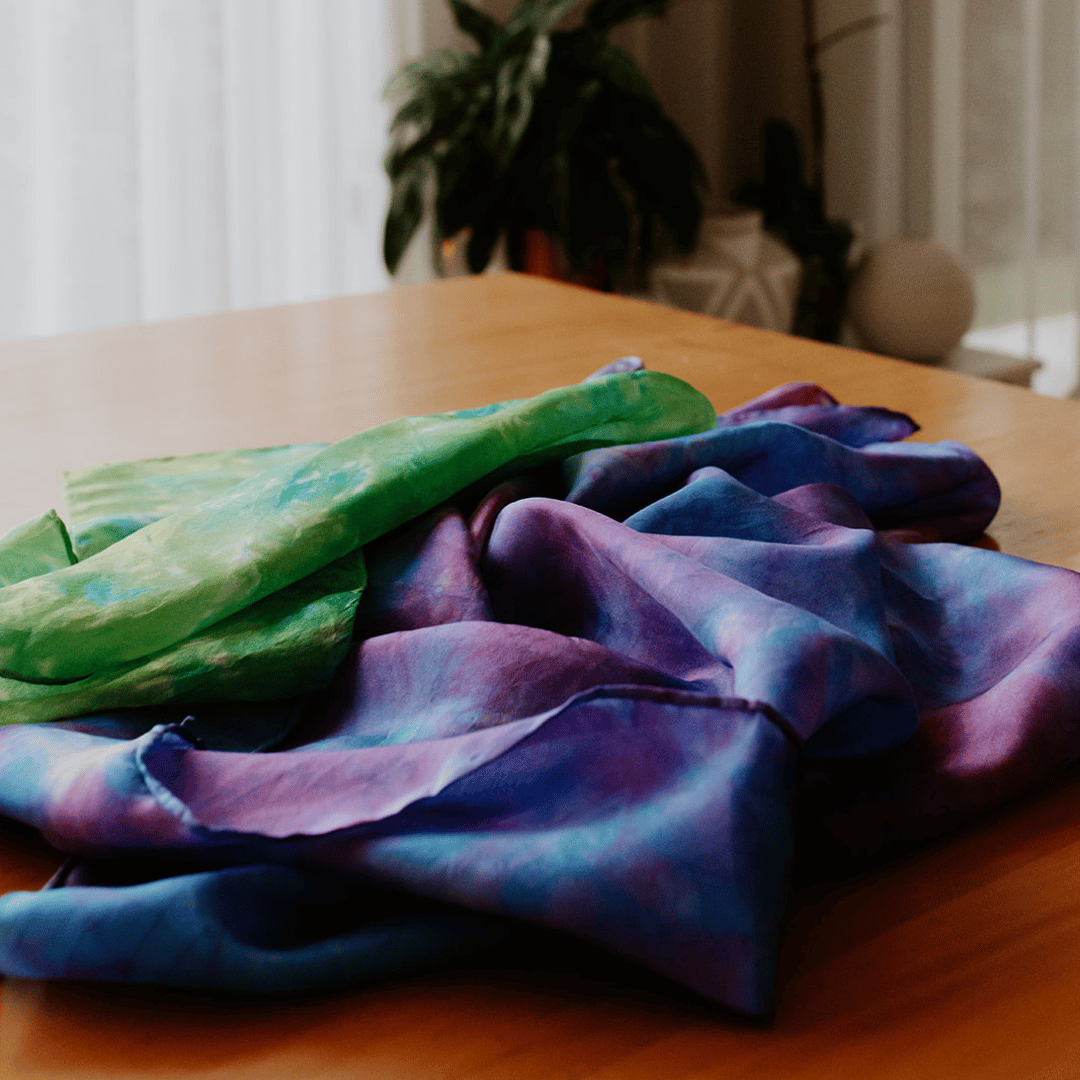 Dye your own silk scarves