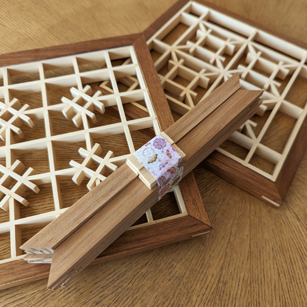 DIY Blackwood Kumiko Display Frame