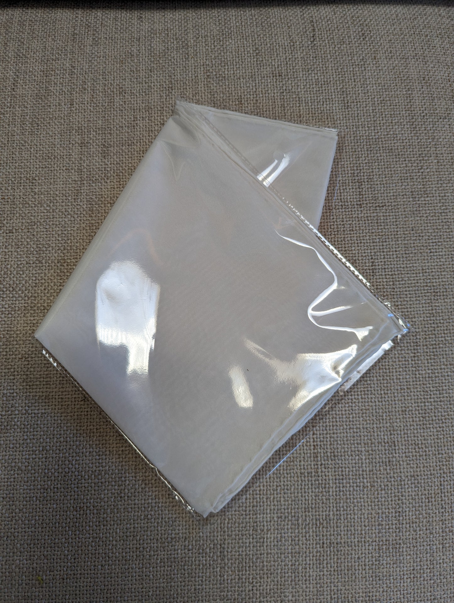 Plain undyed silk scarf 70cm x 70cm