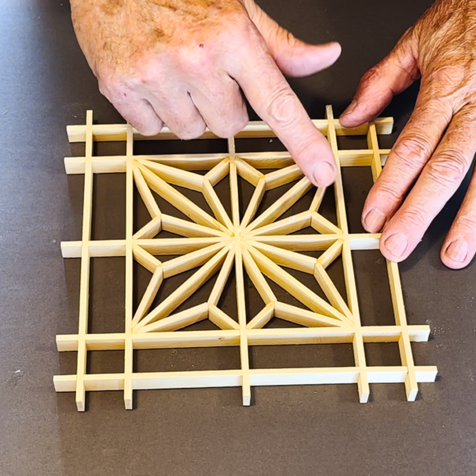 Kumiko Woodworking Kits and Supplies Art Pack