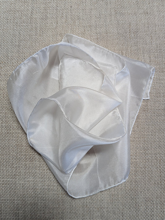 Plain undyed silk scarf 112 x 16cm